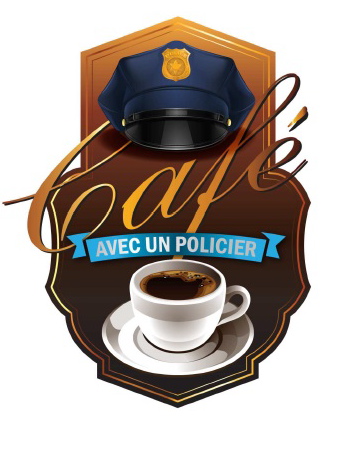 cafe avec un policier